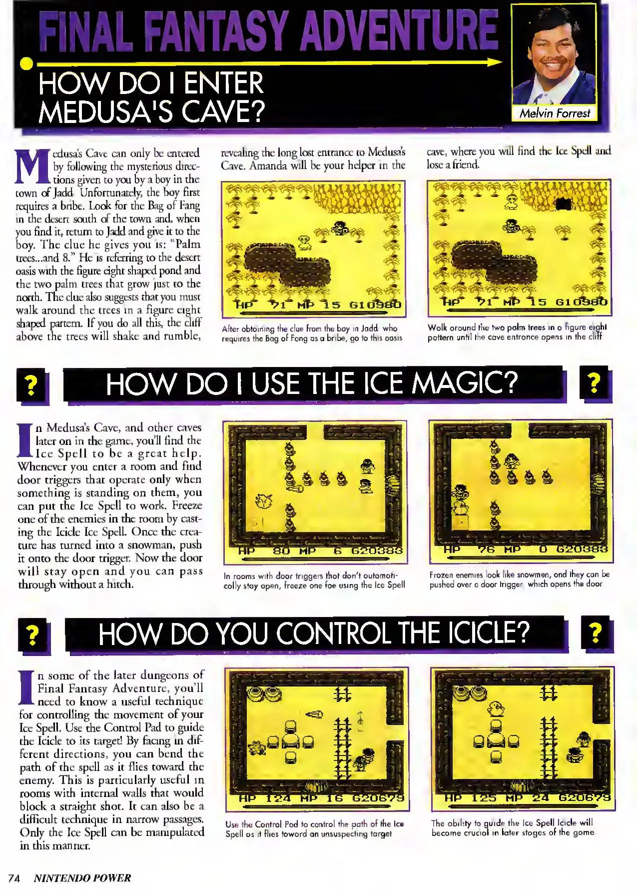 Counselor's Corner from Nintendo Power issue 35, page 74