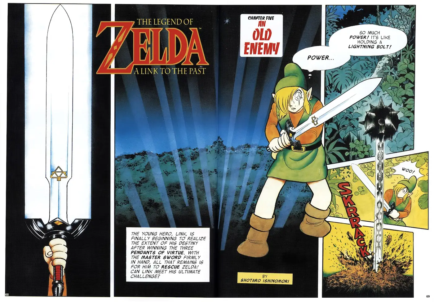 The Legend of Zelda: A Link to the Past from Nintendo Power issue 36, first page
