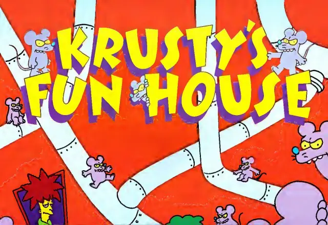 Pull-out poster from Nintendo Power issue 36 — Krusty's Fun House