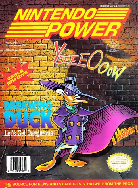 Nintendo Power issue 36 cover — Darkwing Duck