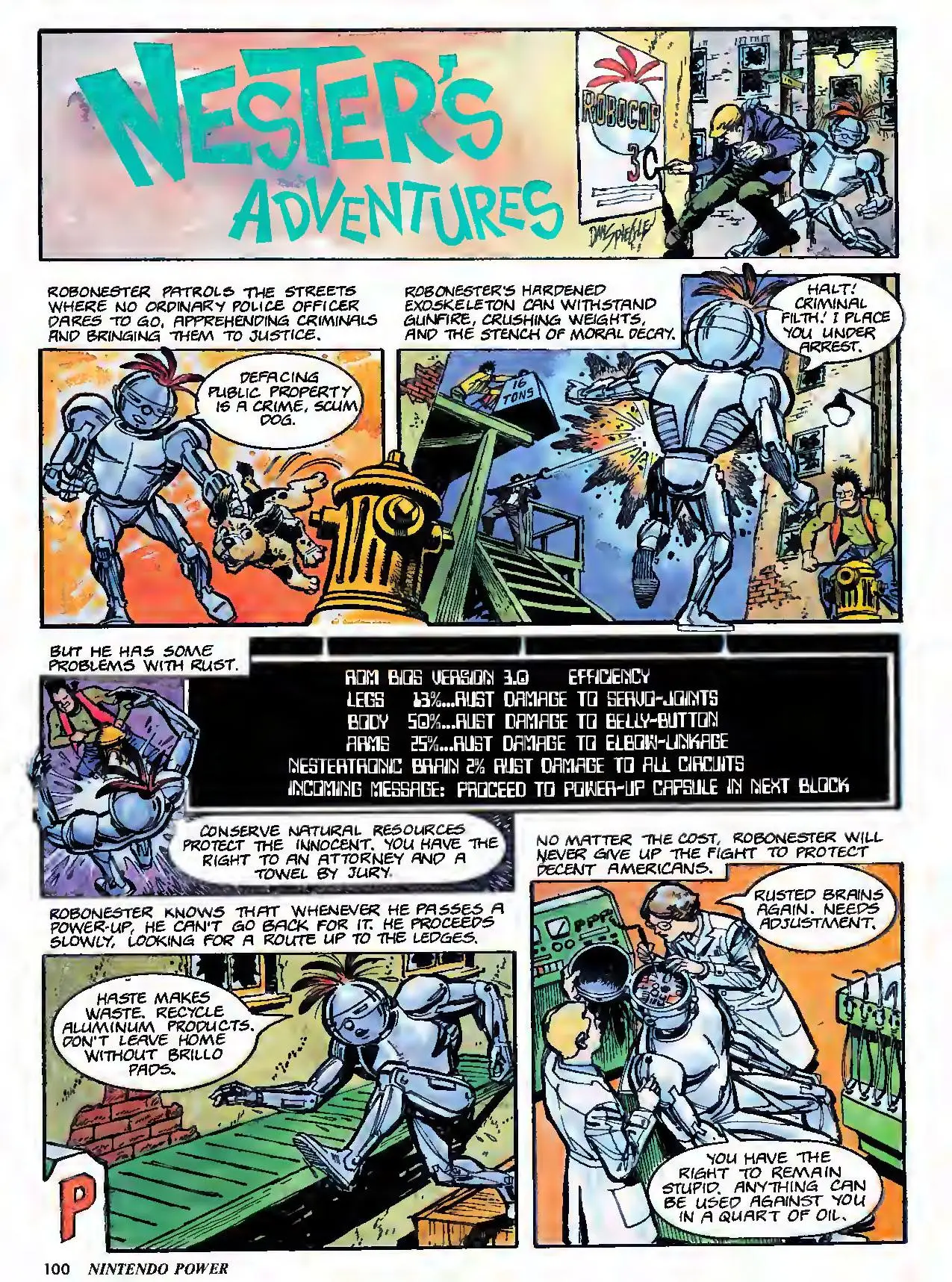 Nester's Adventures from Nintendo Power issue 37, page 100