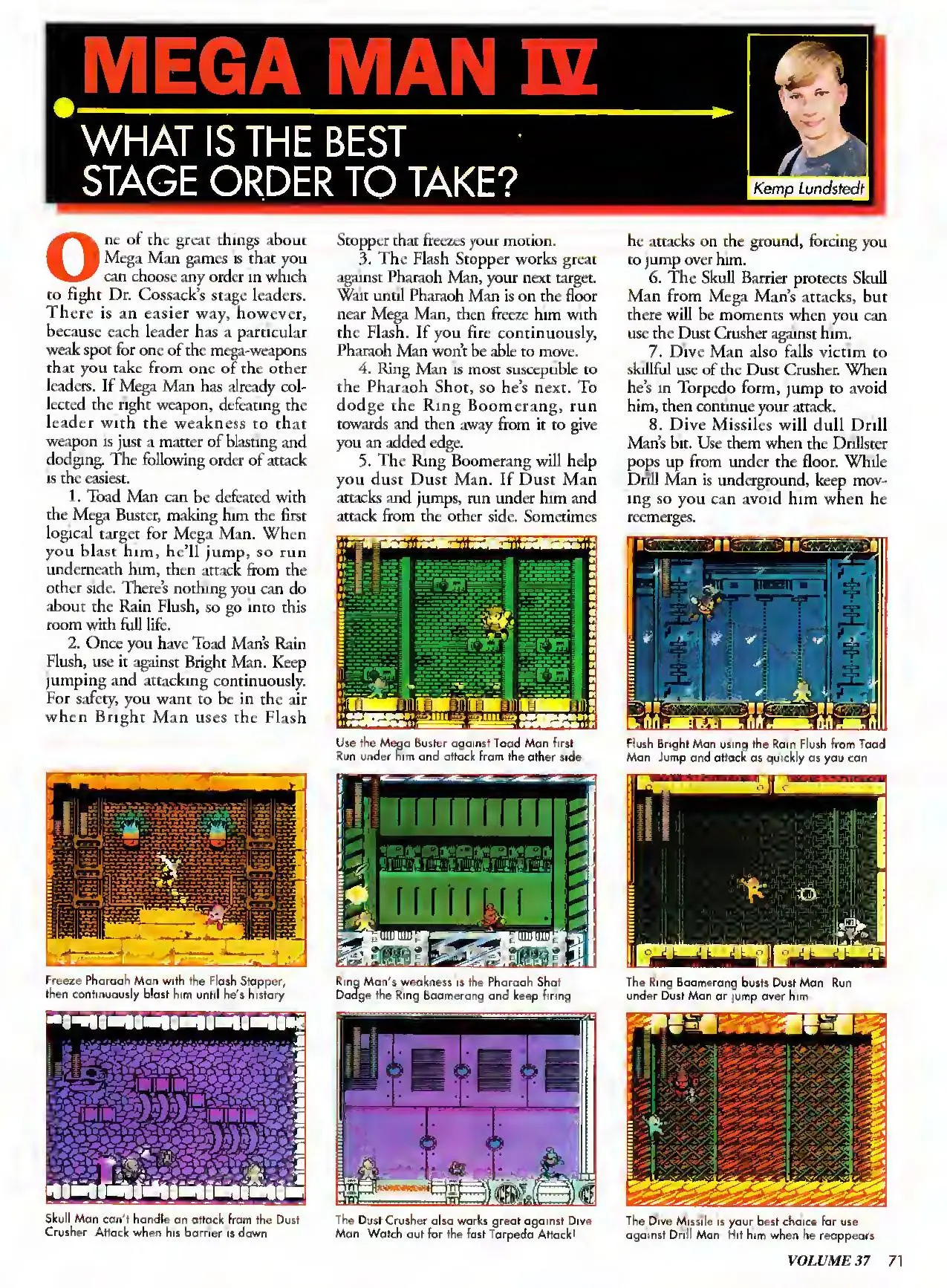 Counselor's Corner from Nintendo Power issue 37, page 71