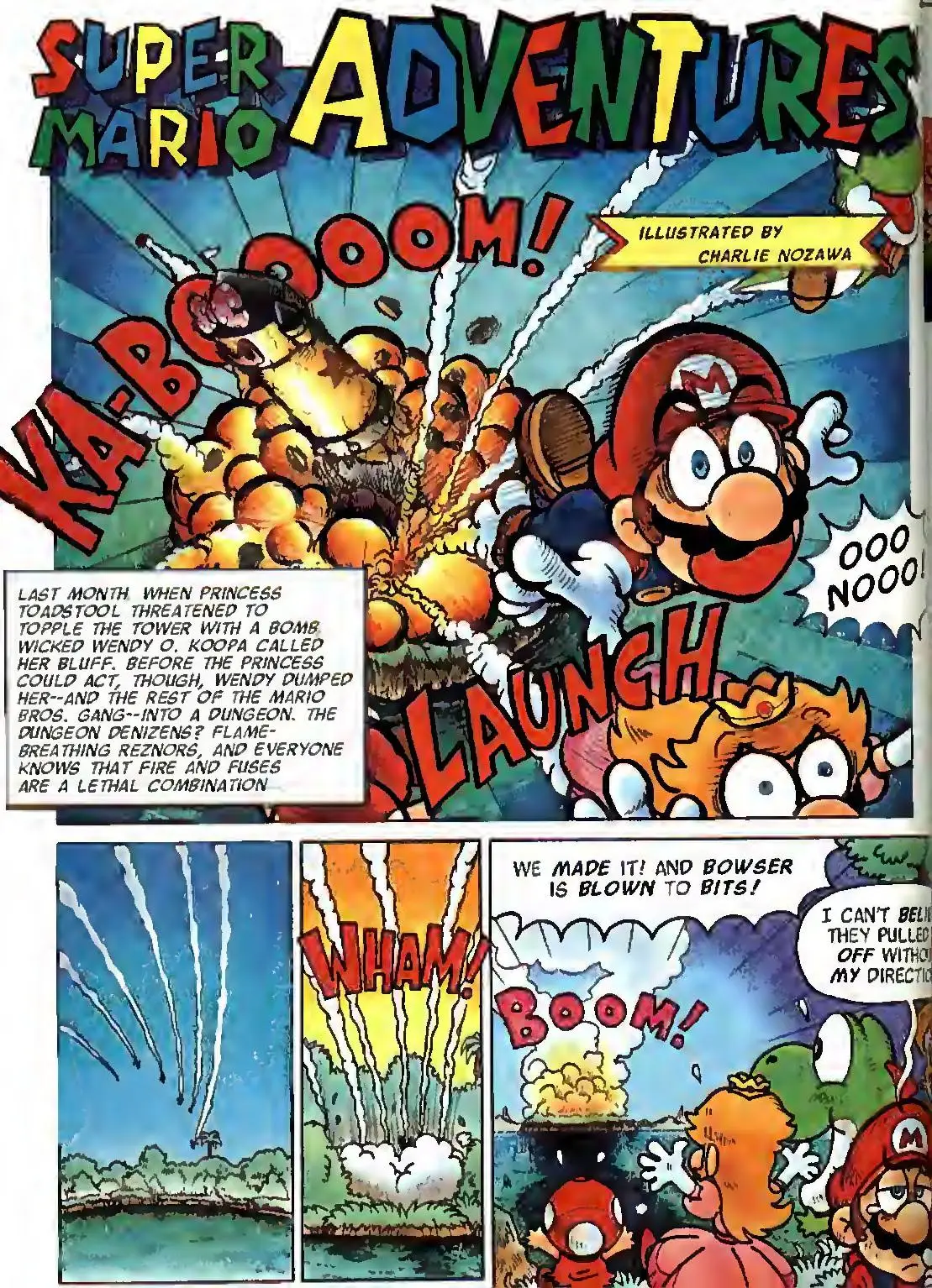 Super Mario Adventures from Nintendo Power issue 39, first page