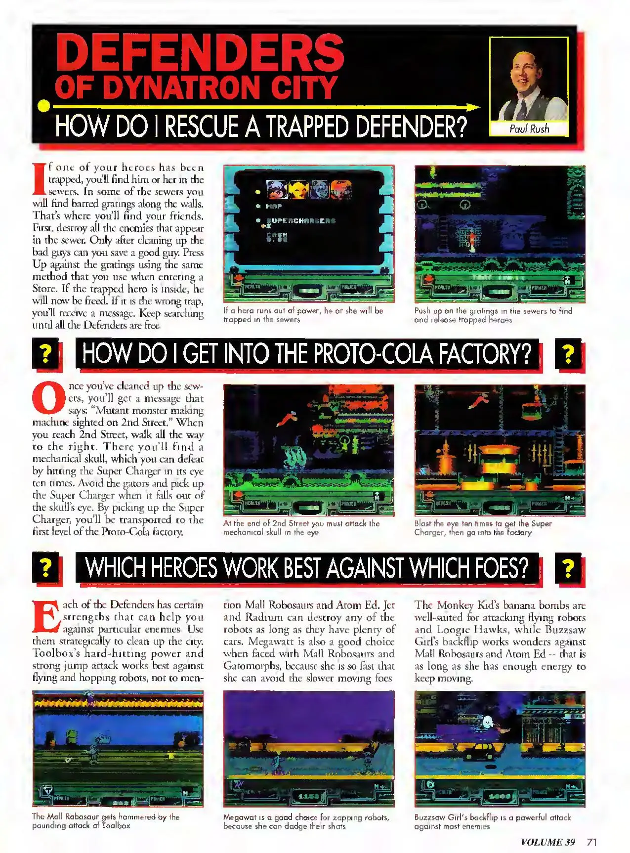 Counselor's Corner from Nintendo Power issue 39, page 71