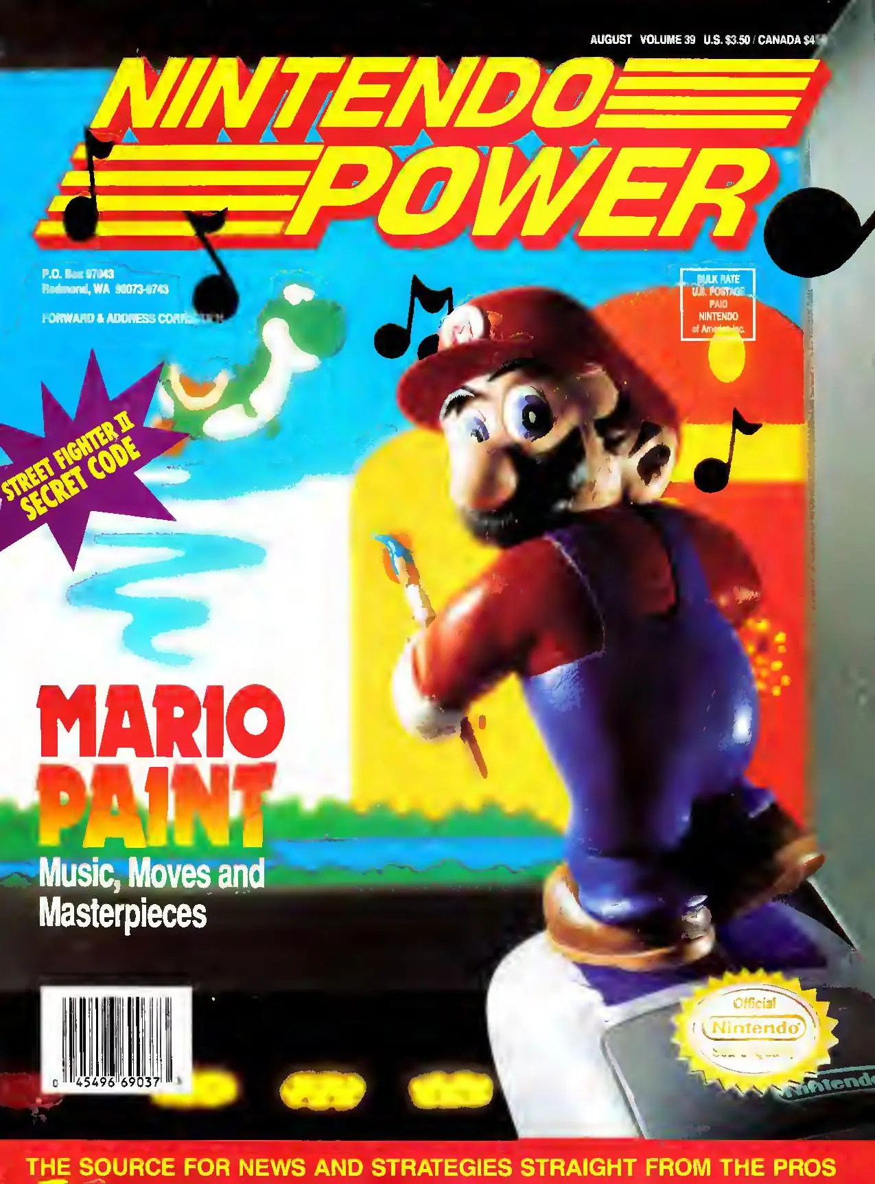 Nintendo Power issue 39 cover — Mario Paint