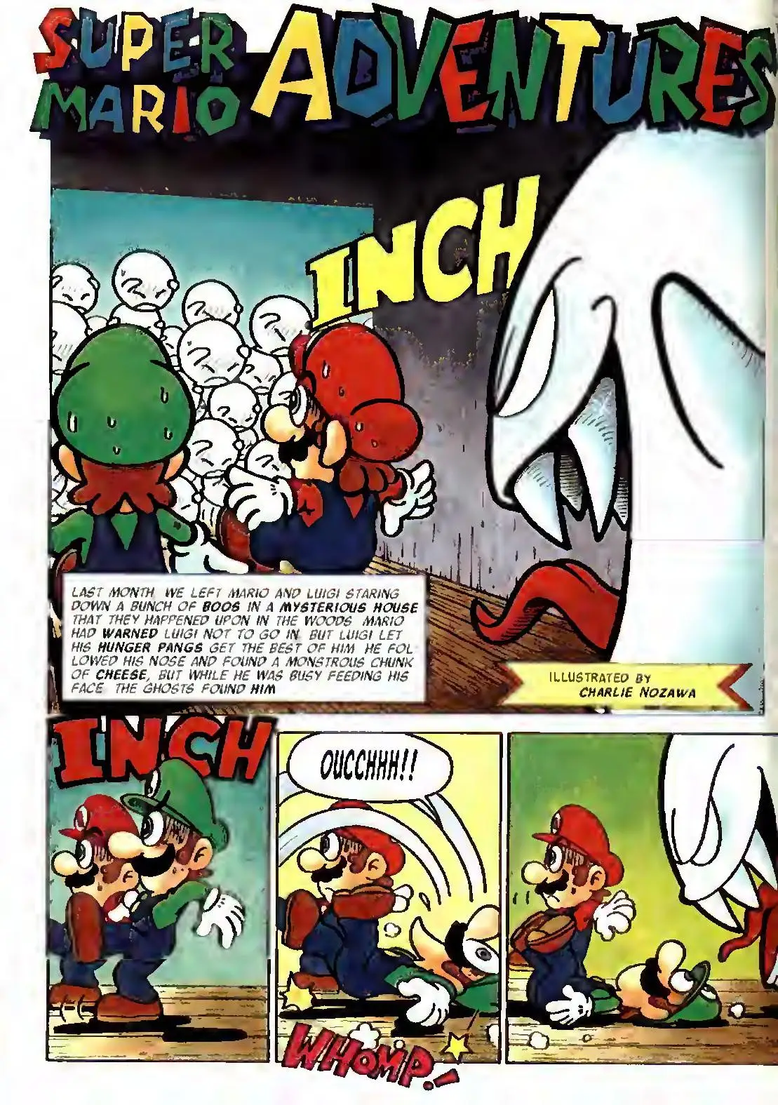 Super Mario Adventures from Nintendo Power issue 41, first page