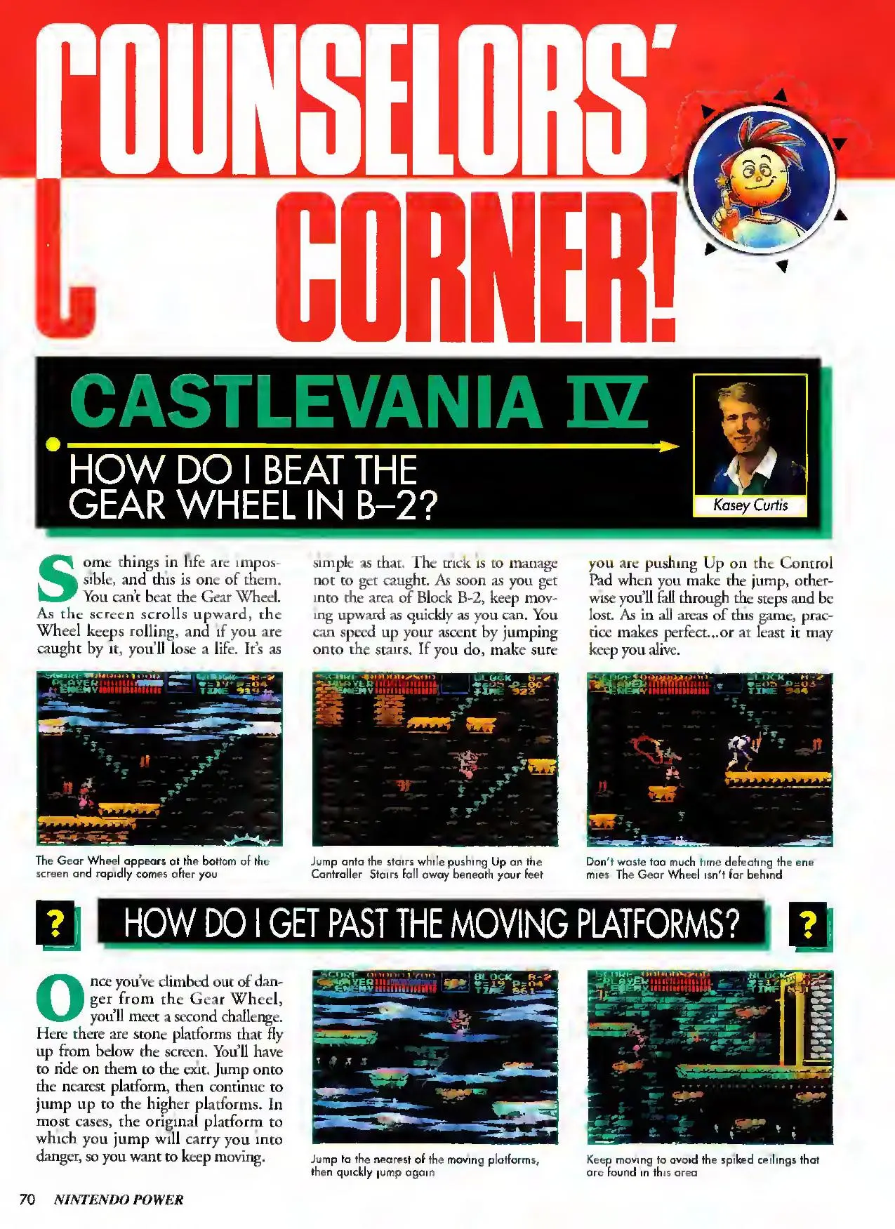 Counselor's Corner from Nintendo Power issue 41, page 70