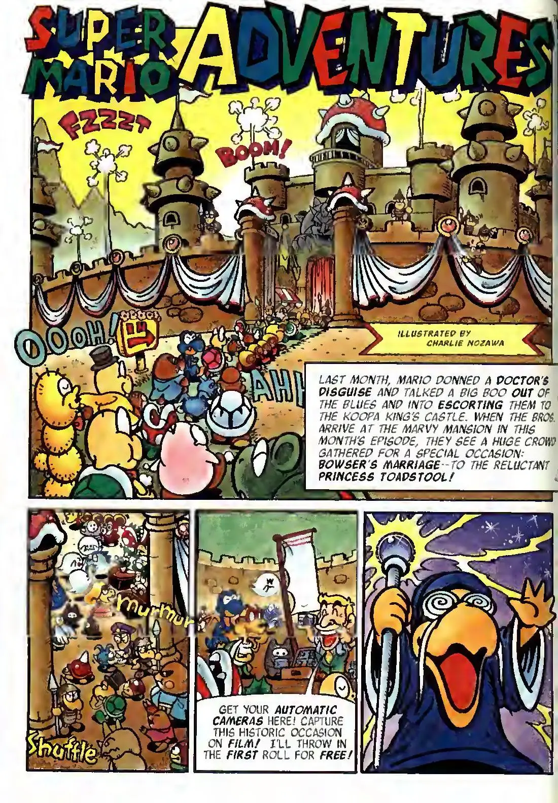 Super Mario Adventures from Nintendo Power issue 42, first page