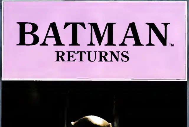 Pull-out poster from Nintendo Power issue 42 — Batman Returns