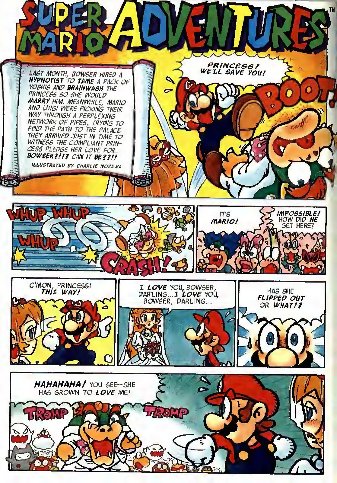 Super Mario Adventures from Nintendo Power issue 43, first page