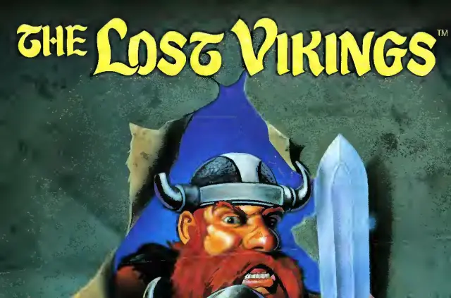 Pull-out poster from Nintendo Power issue 43 — The Lost Vikings