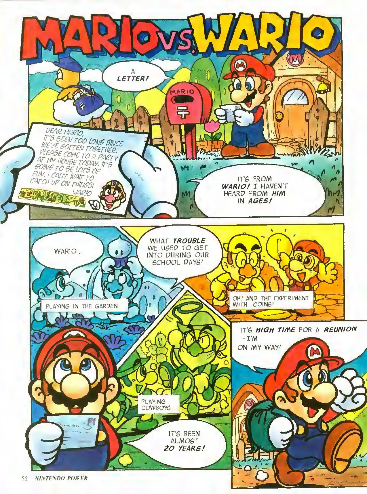 Mario vs. Wario, first page