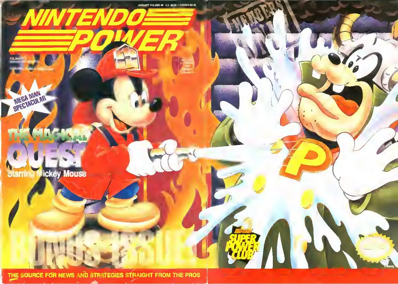 Nintendo Power issue 44 cover — Magical Quest starring Mickey Mouse