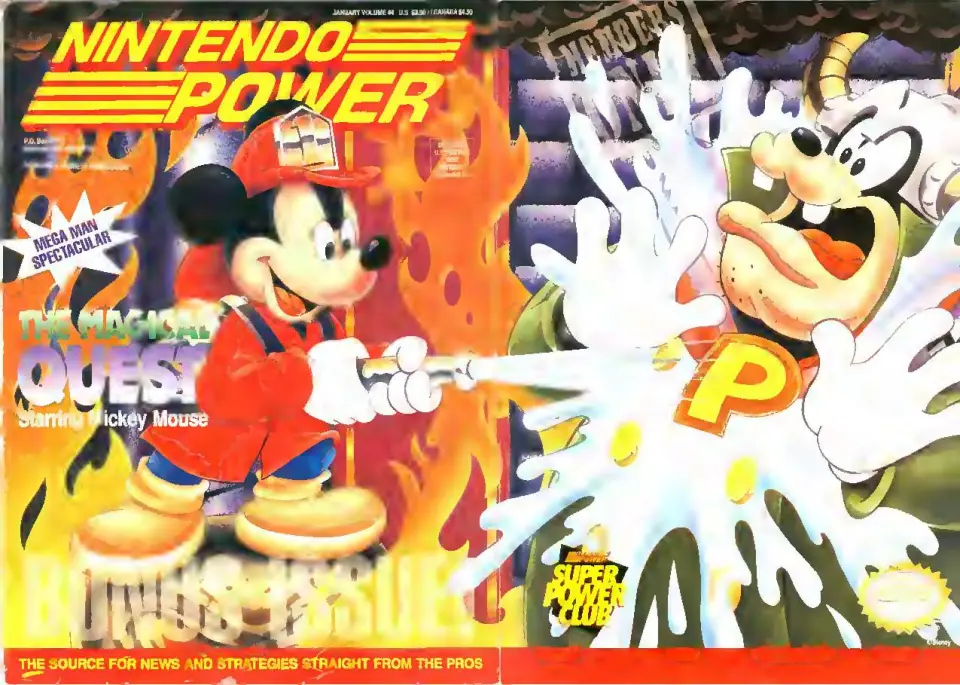 Nintendo Power issue 44 cover — Magical Quest starring Mickey Mouse