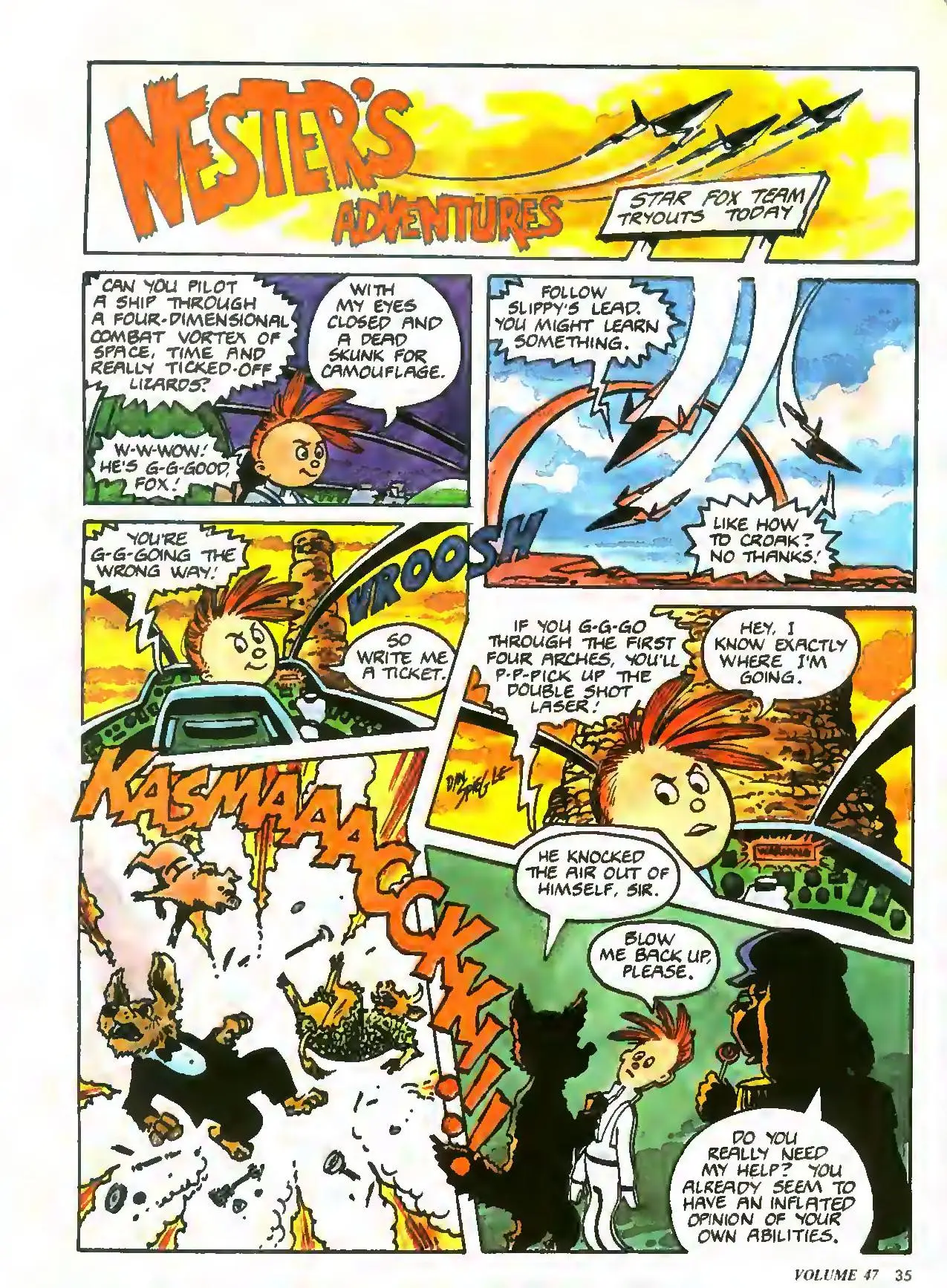 Nester's Adventures from Nintendo Power issue 47, page 35