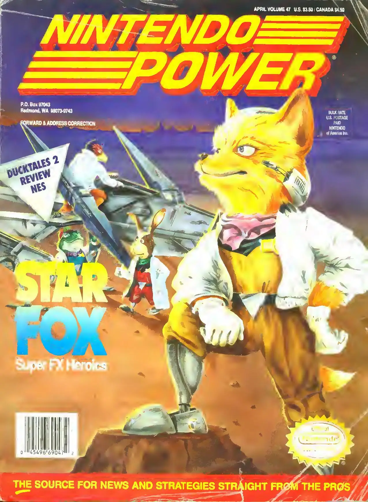 Nintendo Power issue 47 cover — Star Fox