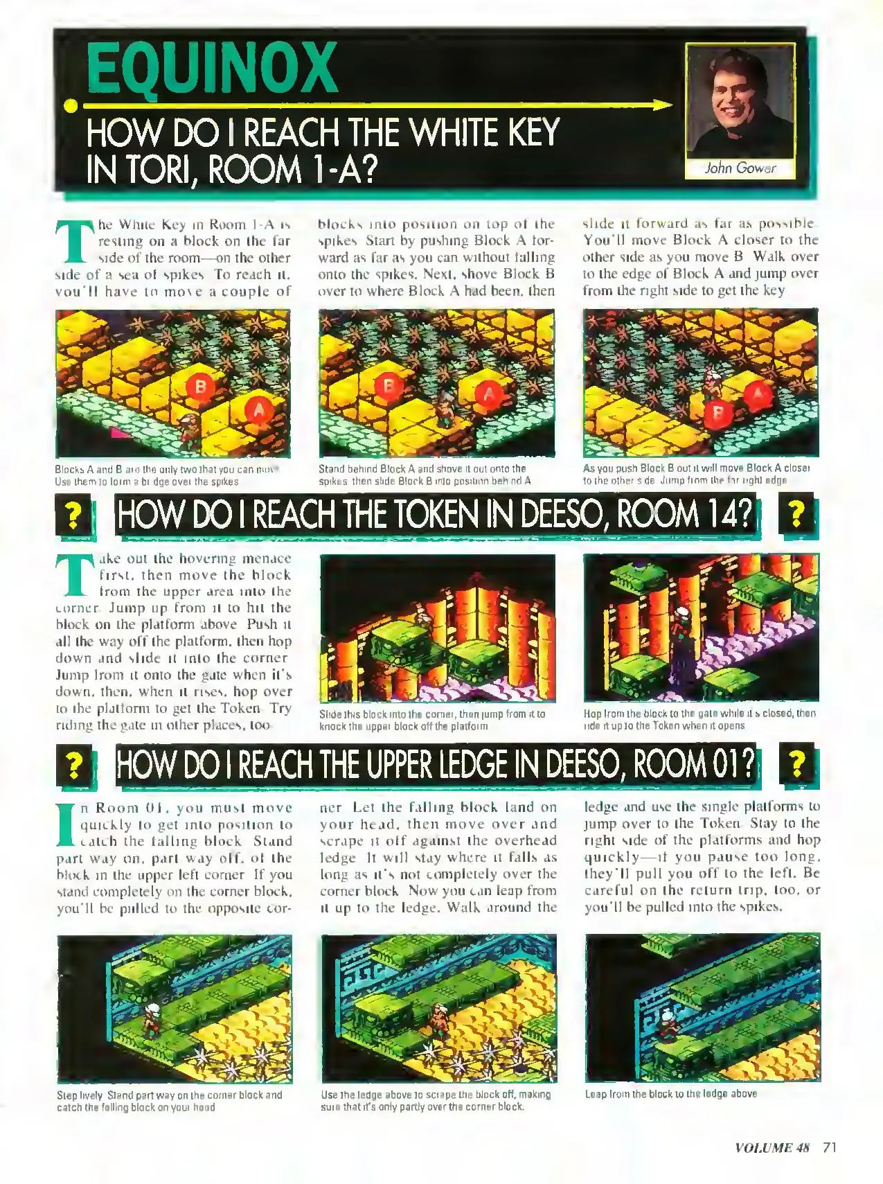 Counselor's Corner from Nintendo Power issue 48, page 71