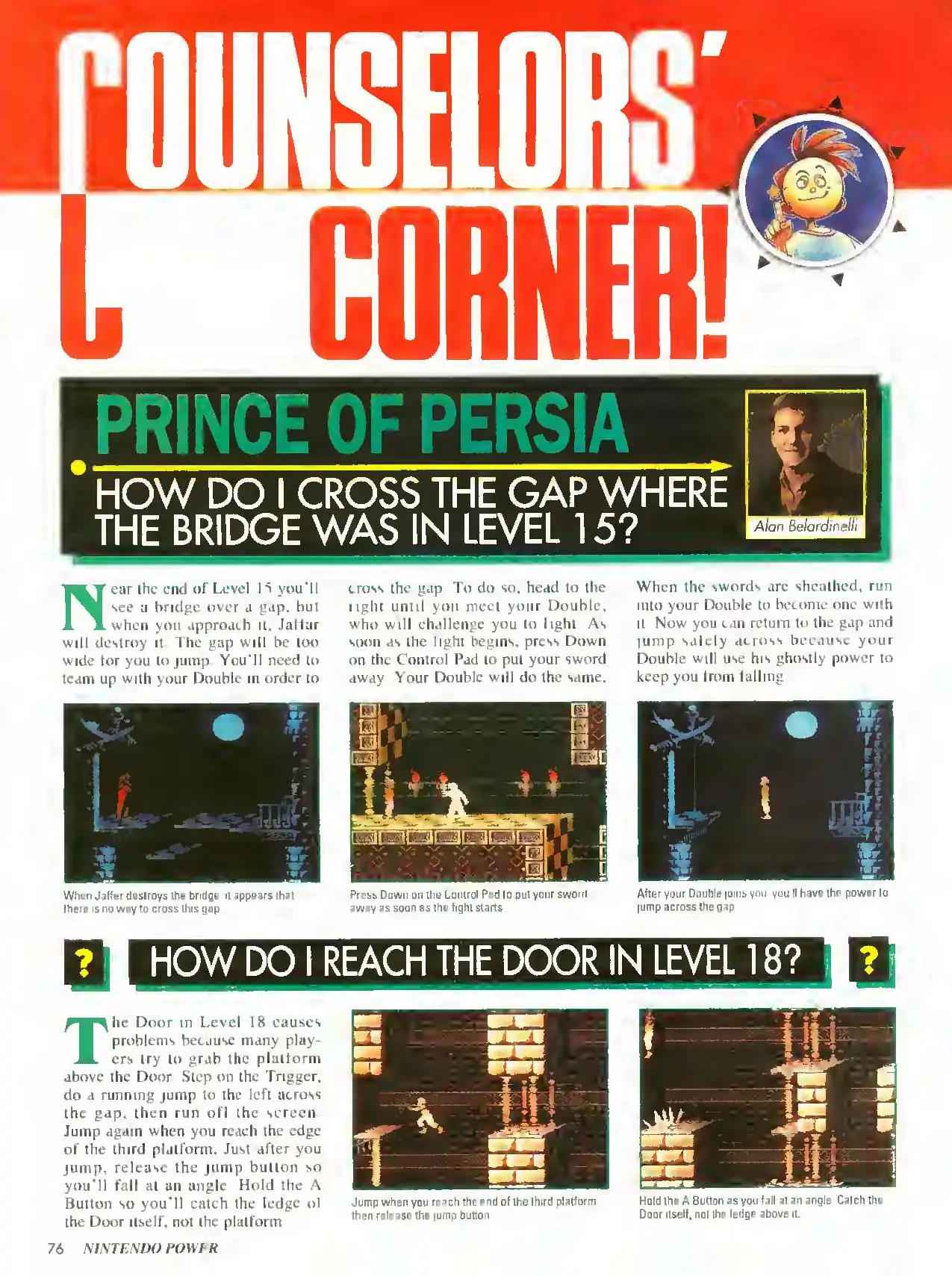 Counselor's Corner from Nintendo Power issue 49, page 76