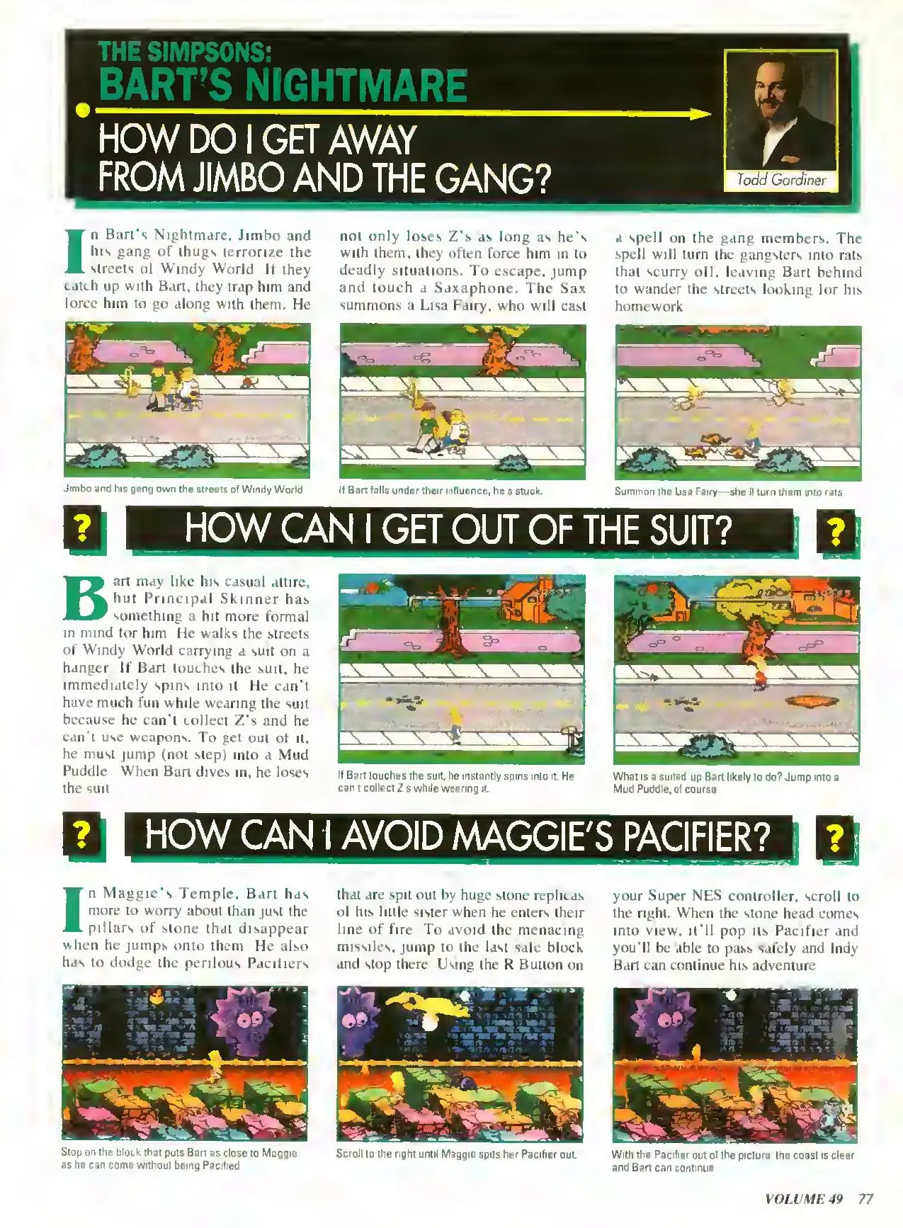 Counselor's Corner from Nintendo Power issue 49, page 77