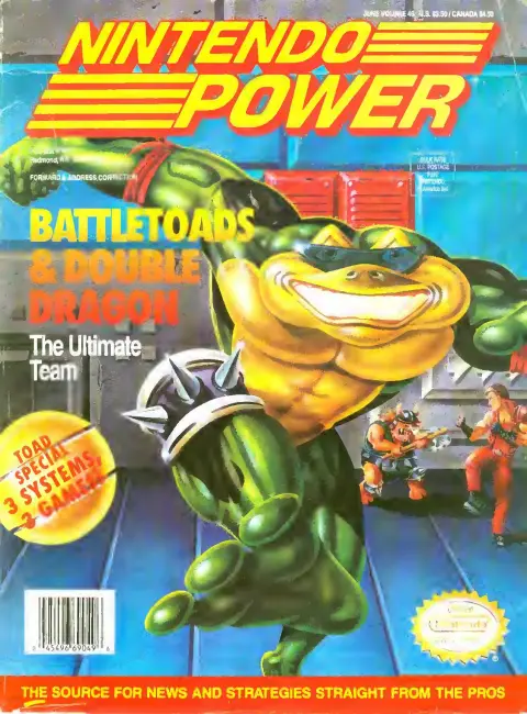 Nintendo Power issue 49 cover — BattleToads and Double Dragon