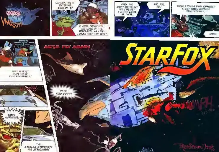 Star Fox from Nintendo Power issue 50, first page