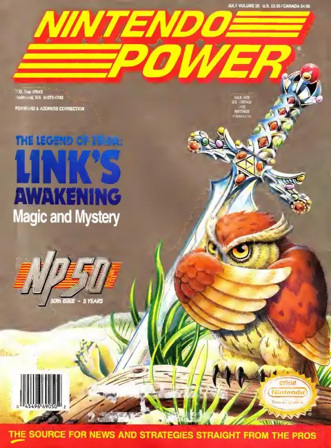 Nintendo Power issue 50 — Legend of Zelda: Link's Awakening