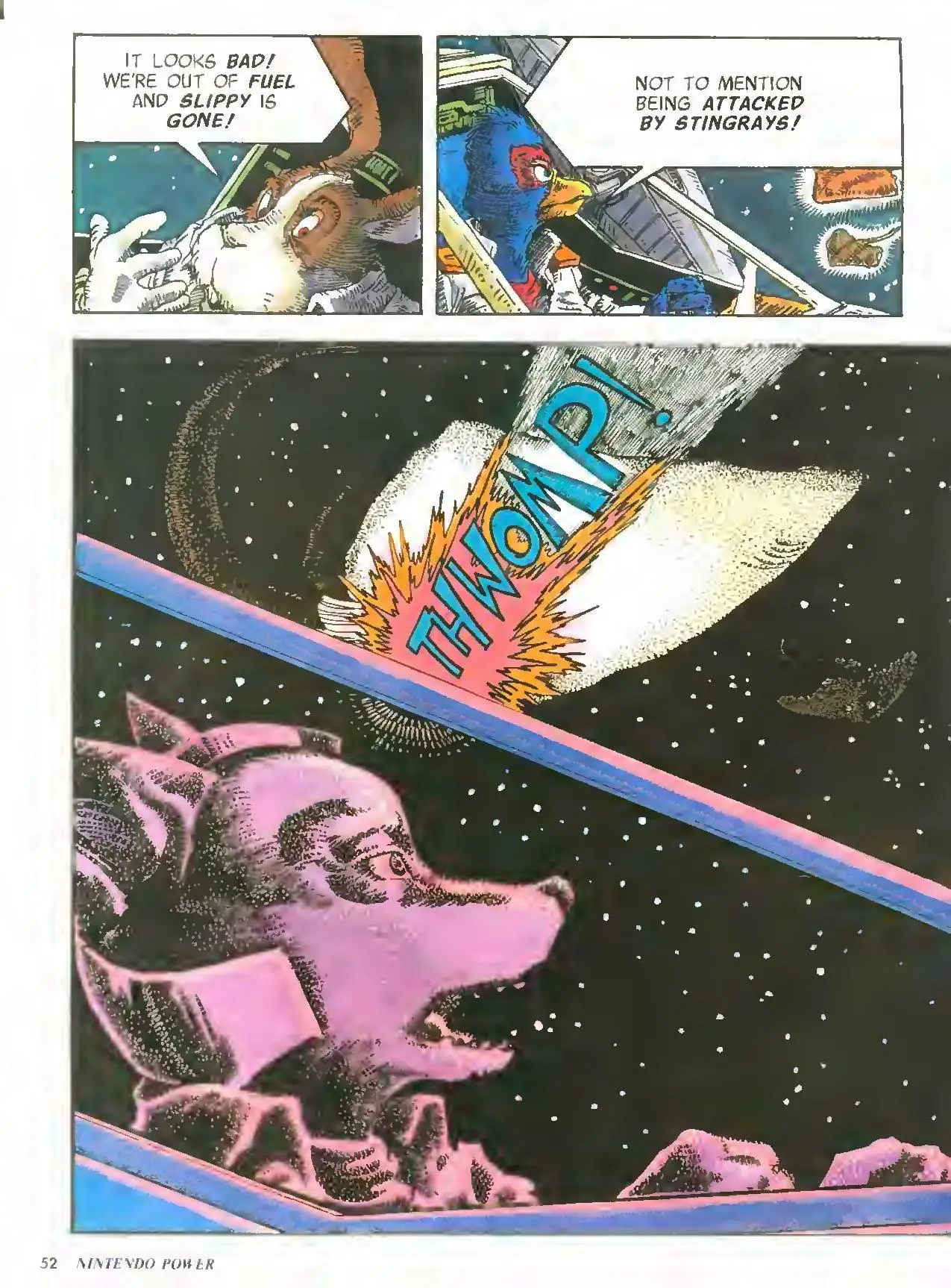 Star Fox from Nintendo Power issue 51, first page
