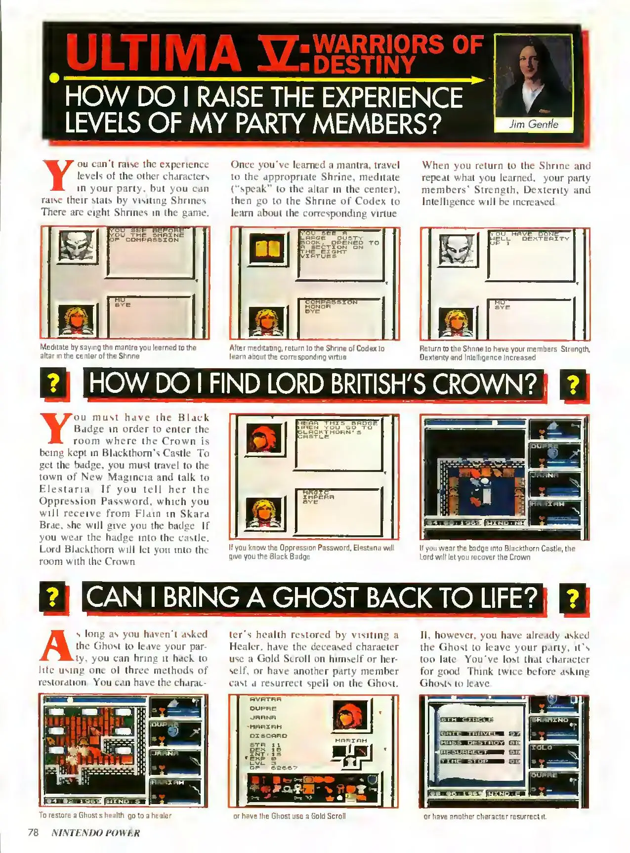 Counselor's Corner from Nintendo Power issue 51, page 78