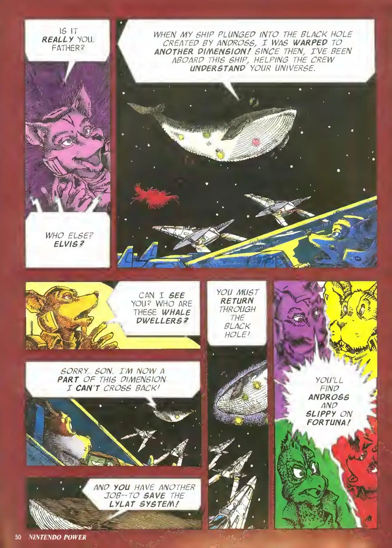 Star Fox from Nintendo Power issue 52, first page