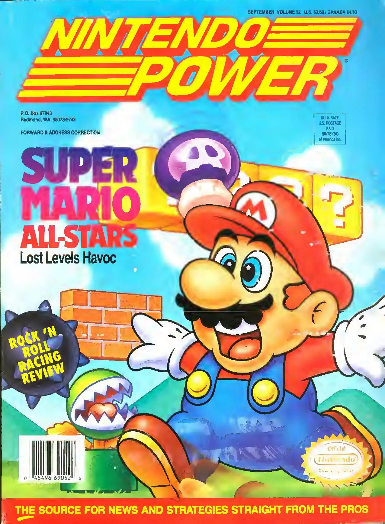 Nintendo Power issue 52 cover — Super Mario All-Stars