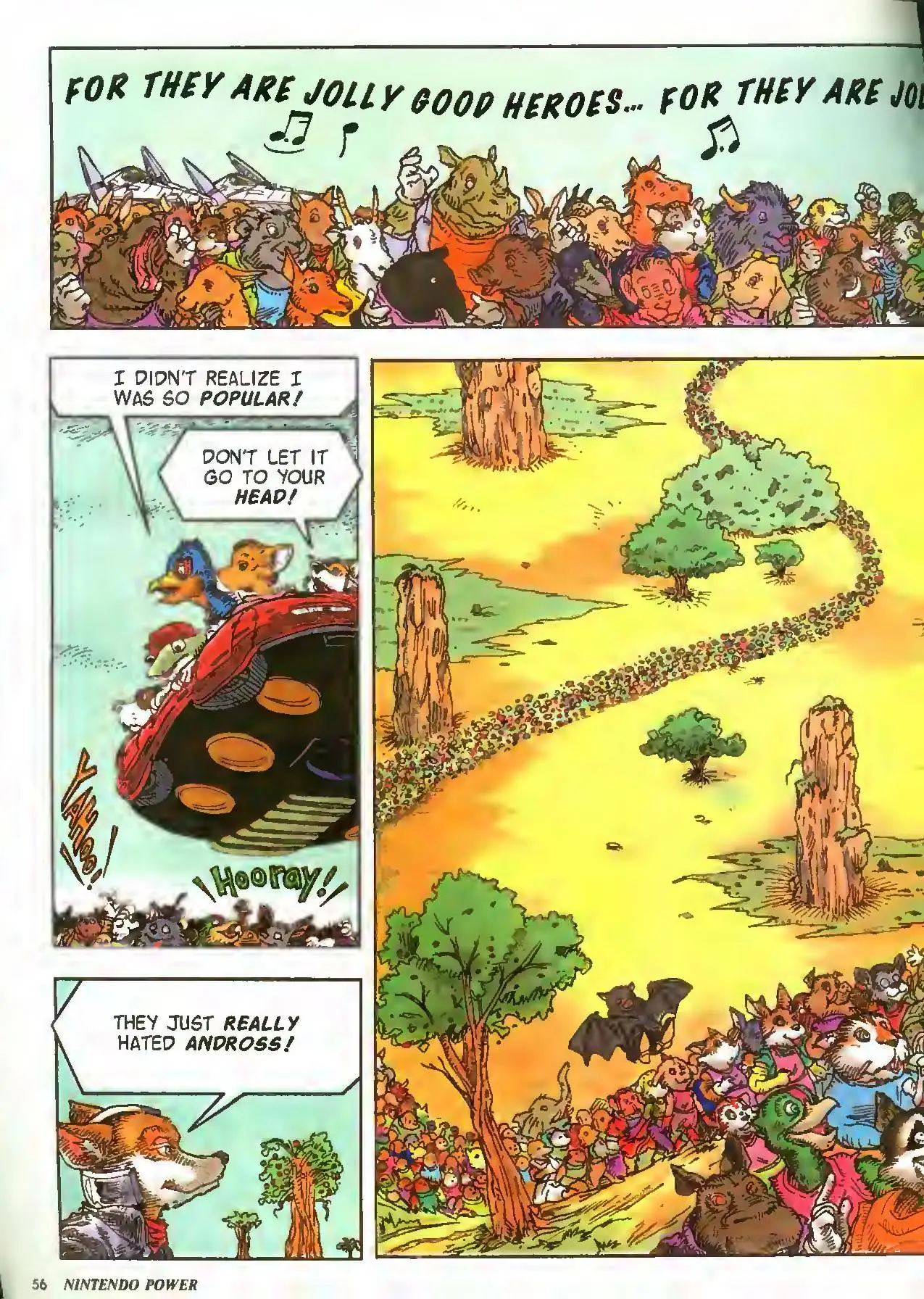 Star Fox from Nintendo Power issue 54, first page