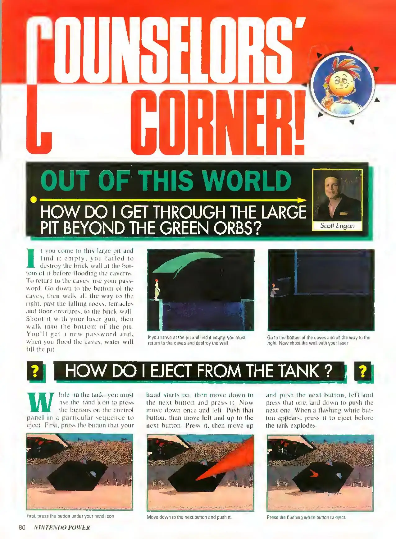 Counselor's Corner from Nintendo Power issue 54, page 80
