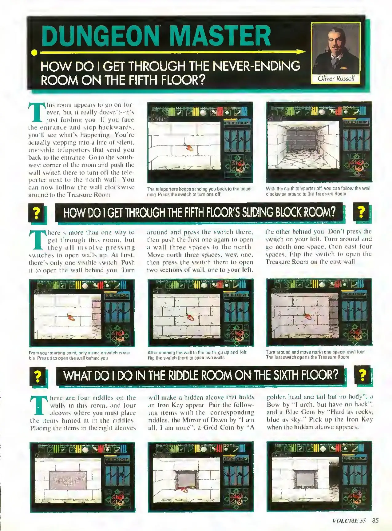 Counselor's Corner from Nintendo Power issue 55, page 85