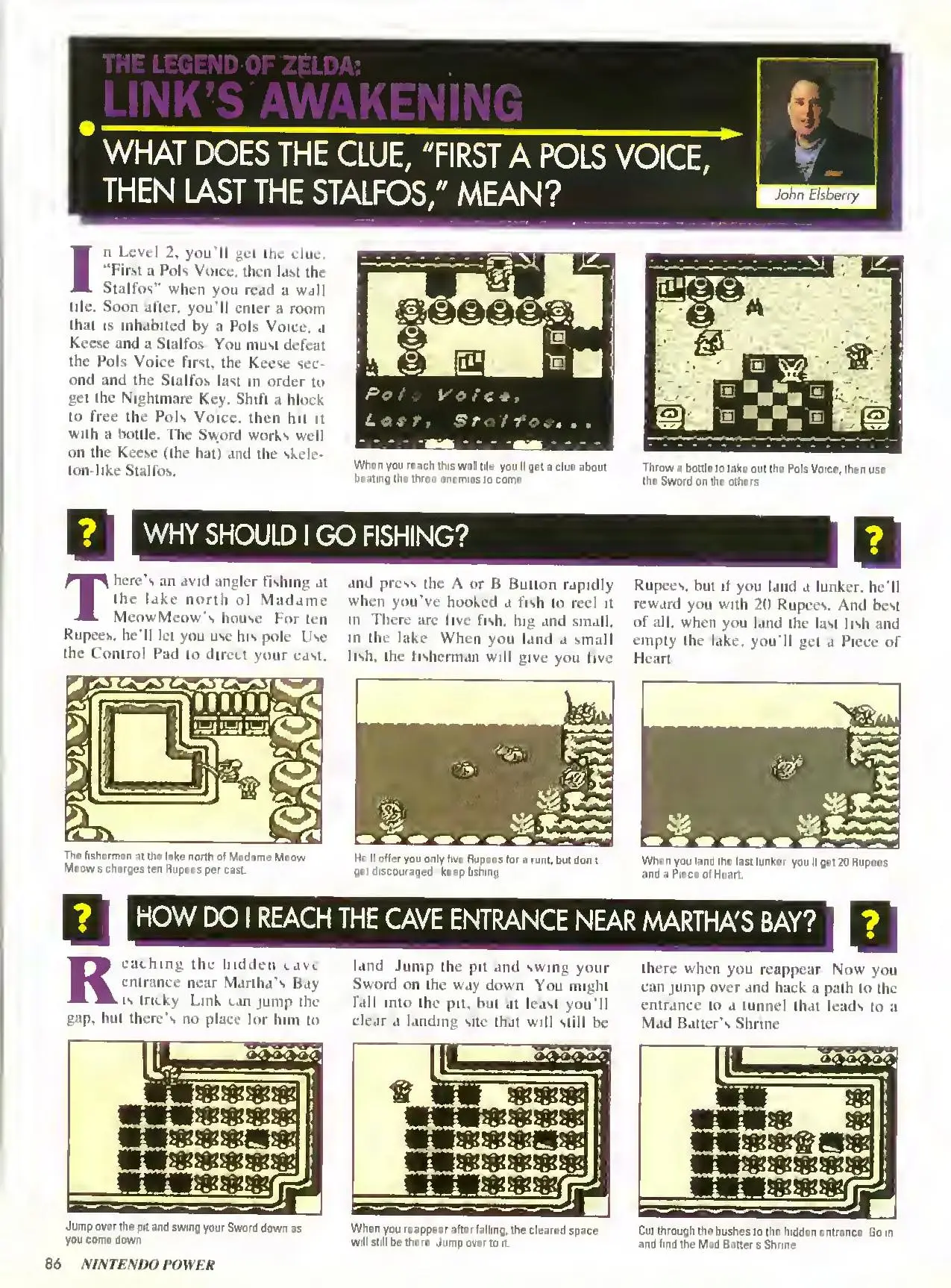 Counselor's Corner from Nintendo Power issue 55, page 86