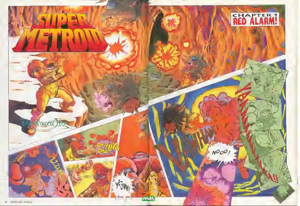 Super Metroid from Nintendo Power issue 57, first page