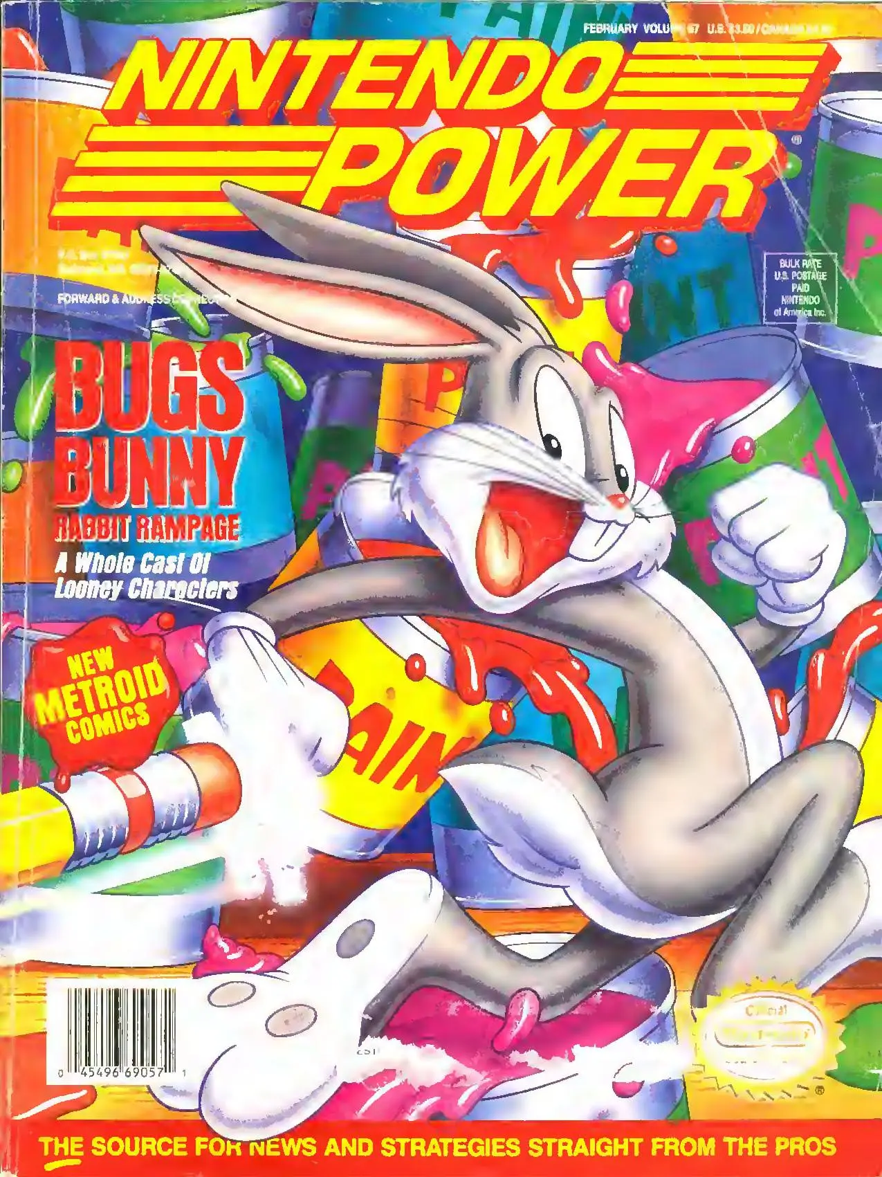 Nintendo Power issue 57 cover — Bugs Bunny: Rabbit Rampage