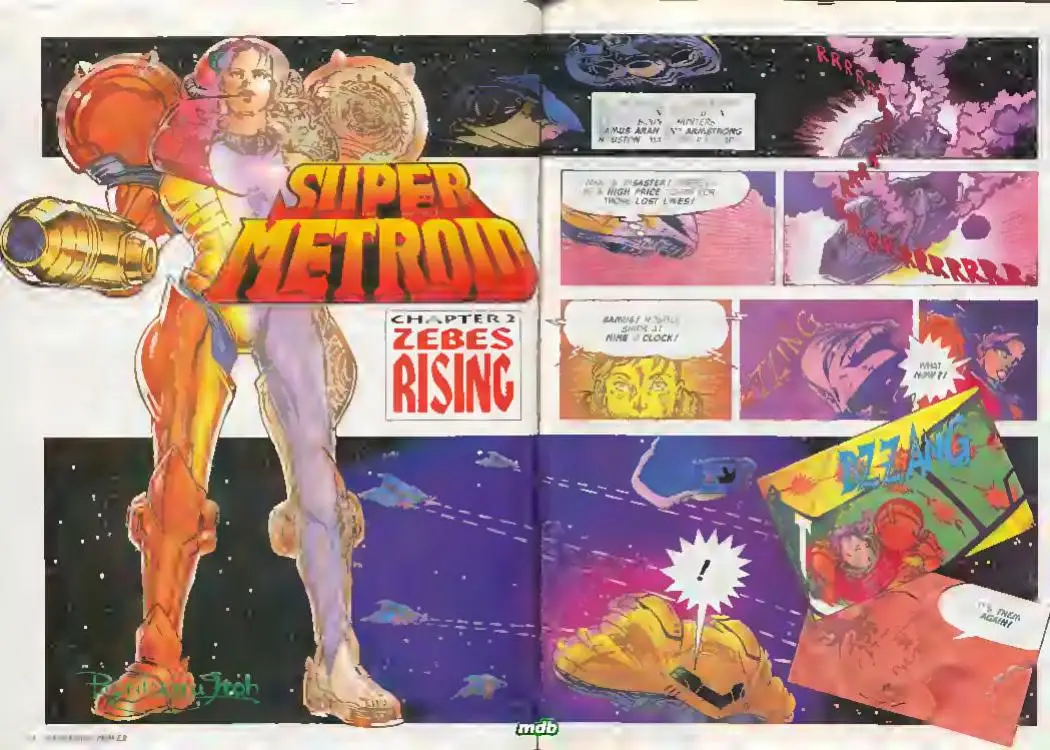 Super Metroid from Nintendo Power issue 58, first page