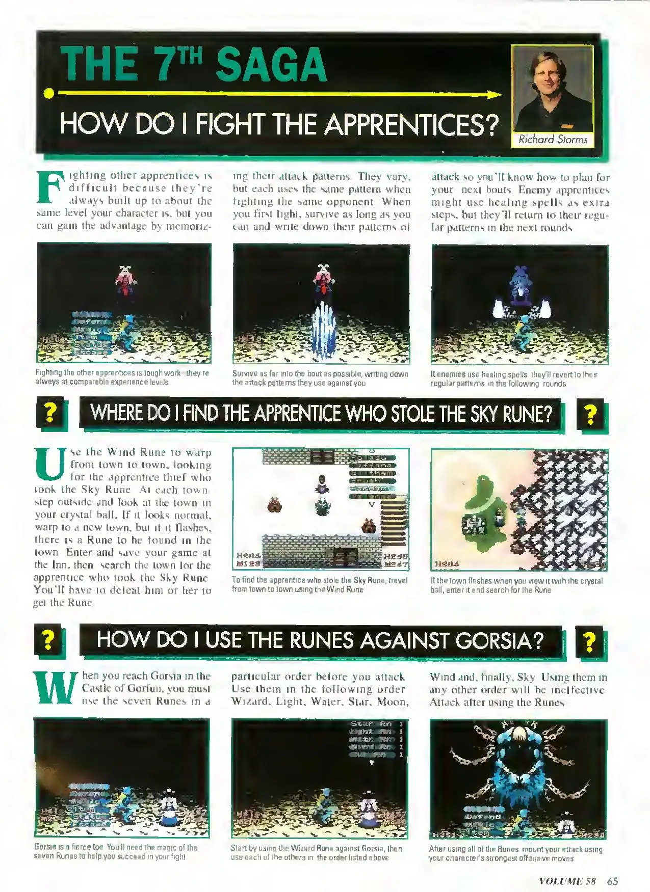 Counselor's Corner from Nintendo Power issue 58, page 59