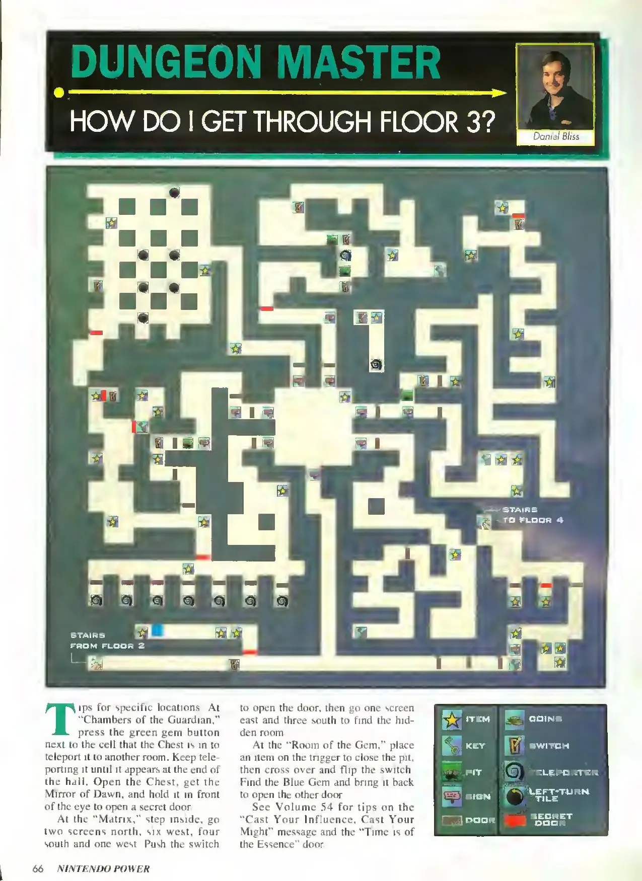 Counselor's Corner from Nintendo Power issue 58, page 60