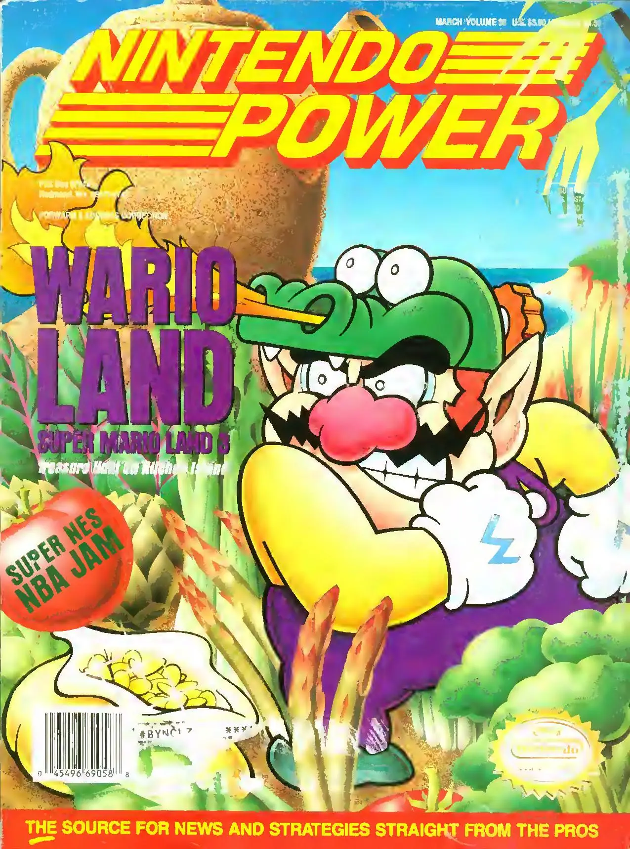 Nintendo Power issue 58 cover — Wario Land