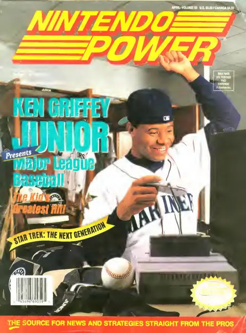 Nintendo Power issue 59 cover — Ken Griffey Junior