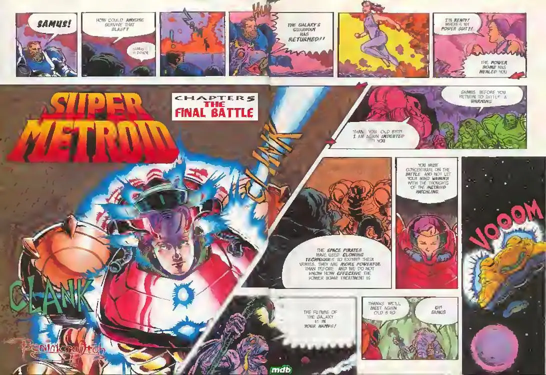 Super Metroid from Nintendo Power issue 61, first page