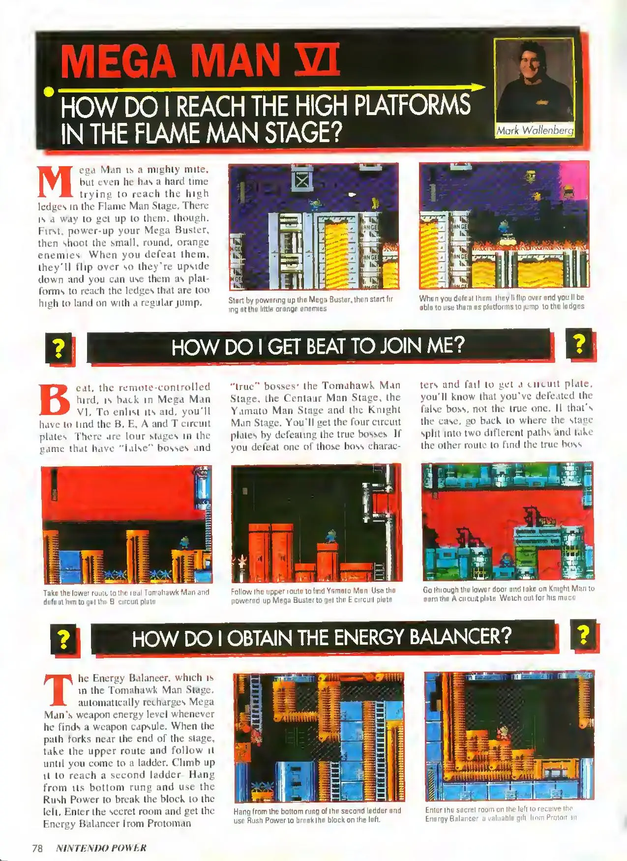 Counselor's Corner from Nintendo Power issue 62, page 78