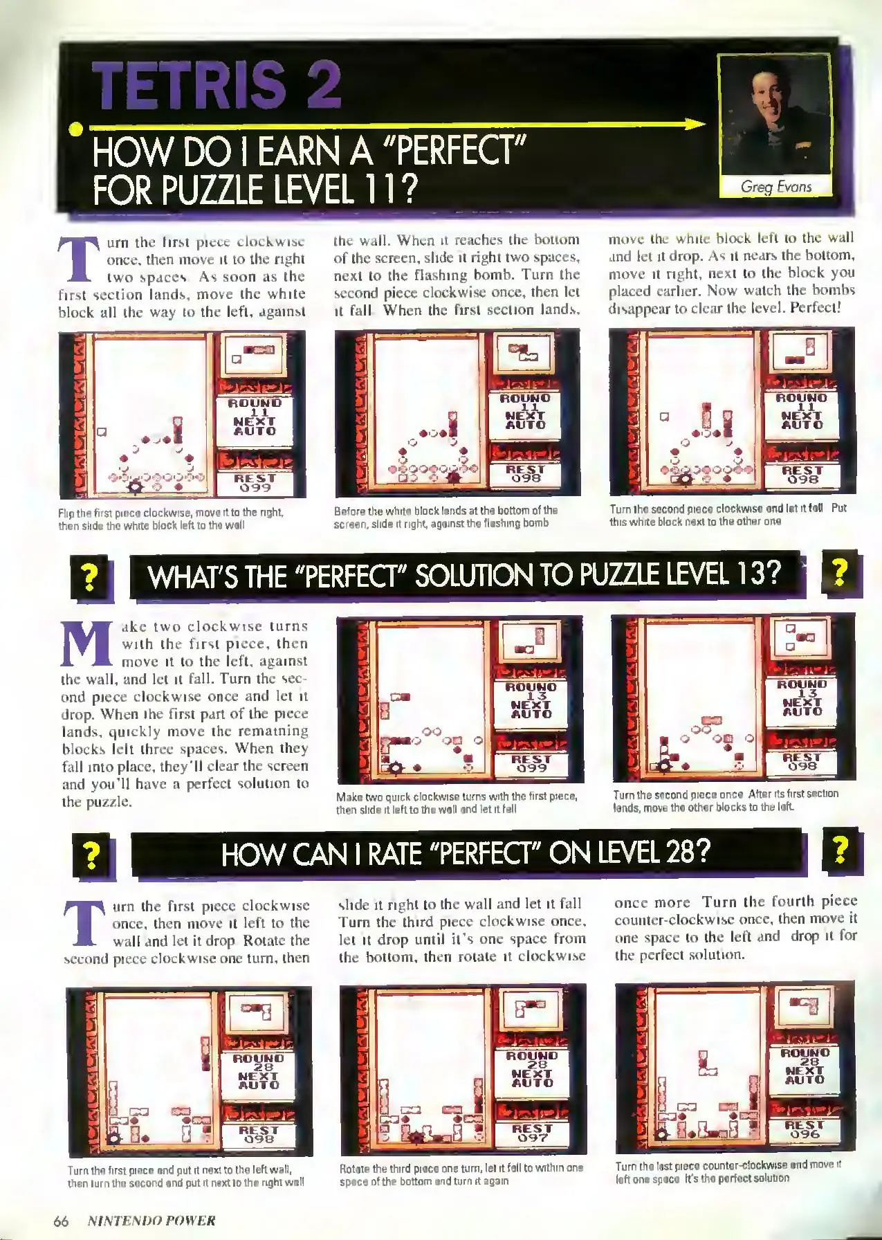 Counselor's Corner from Nintendo Power issue 63, page 66