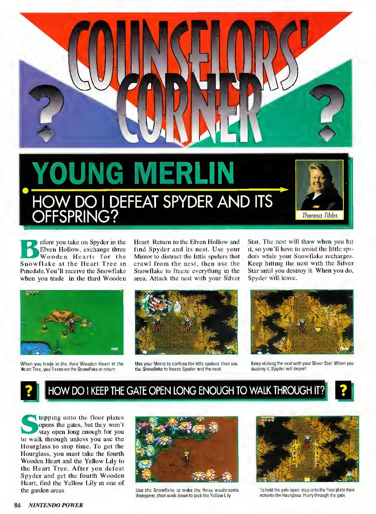 Counselor's Corner from Nintendo Power issue 64, page 86