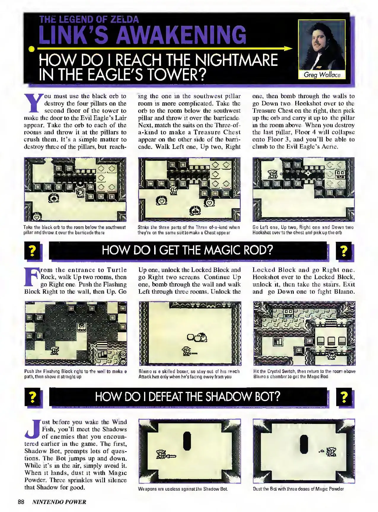 Counselor's Corner from Nintendo Power issue 64, page 88