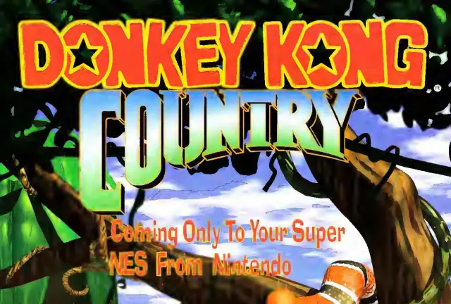 Pull-out poster from Nintendo Power issue 64 — Donkey Kong Country