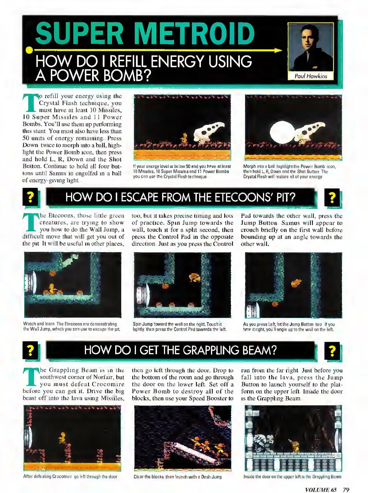 Counselor's Corner from Nintendo Power issue 65, page 79