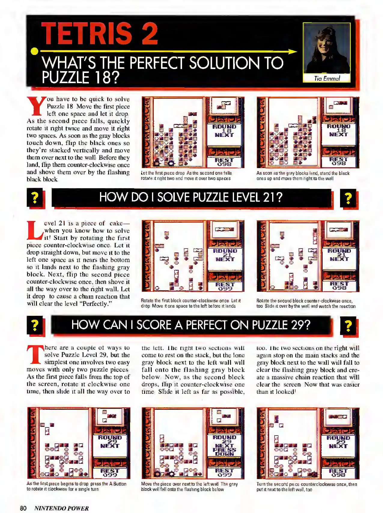 Counselor's Corner from Nintendo Power issue 65, page 80