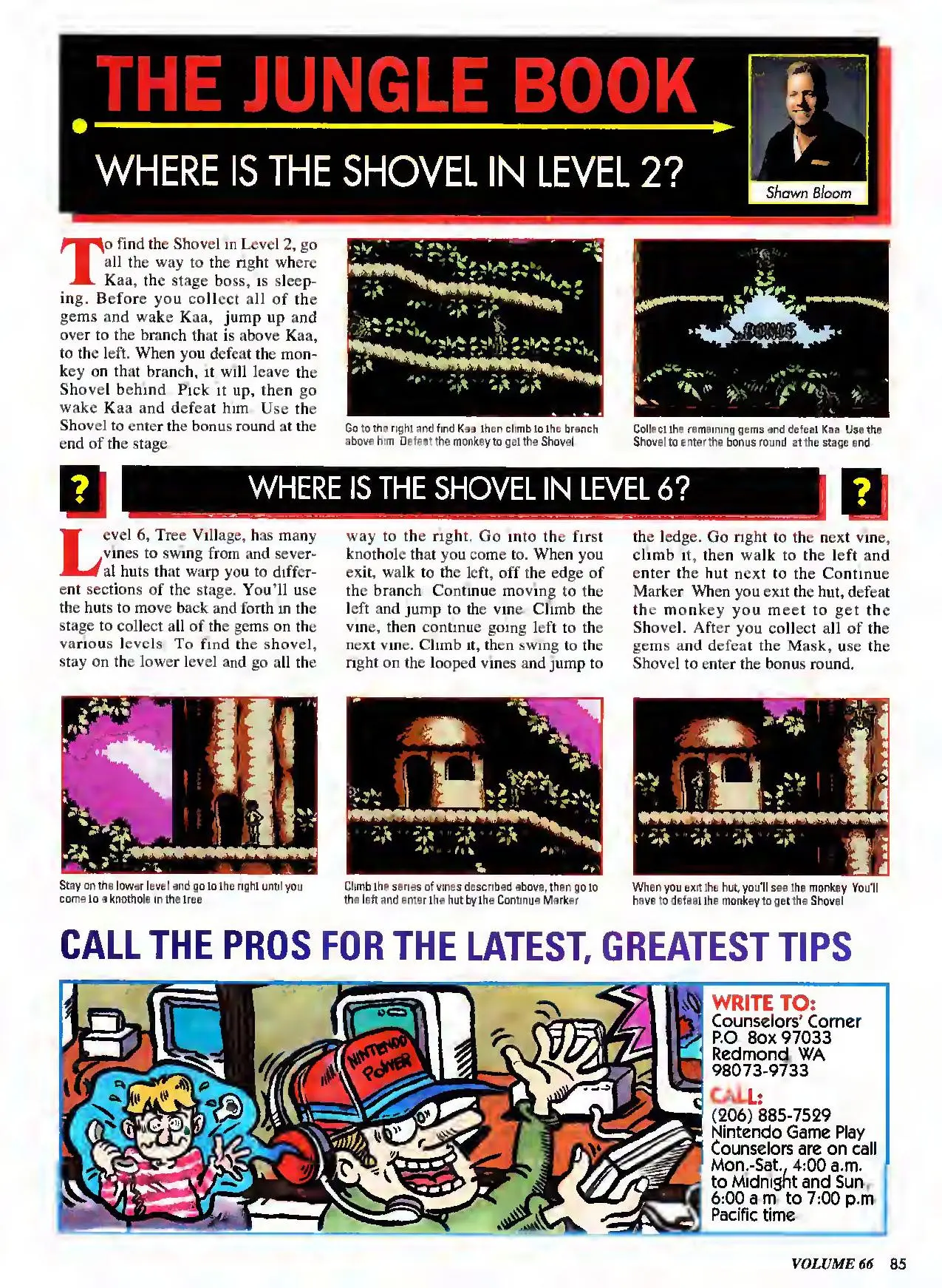 Counselor's Corner from Nintendo Power issue 66, page 85